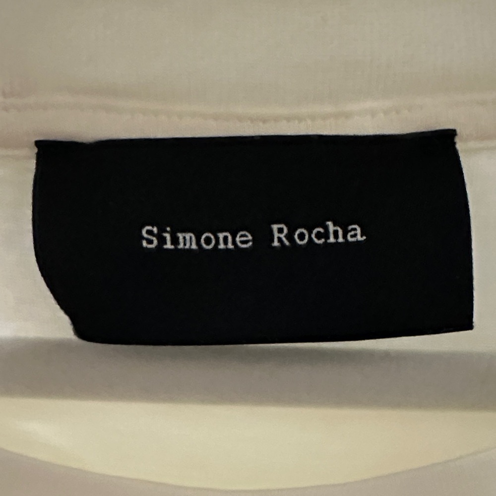 Simone Rocha Cream Dress with Ruffles - Picture 2 of 6